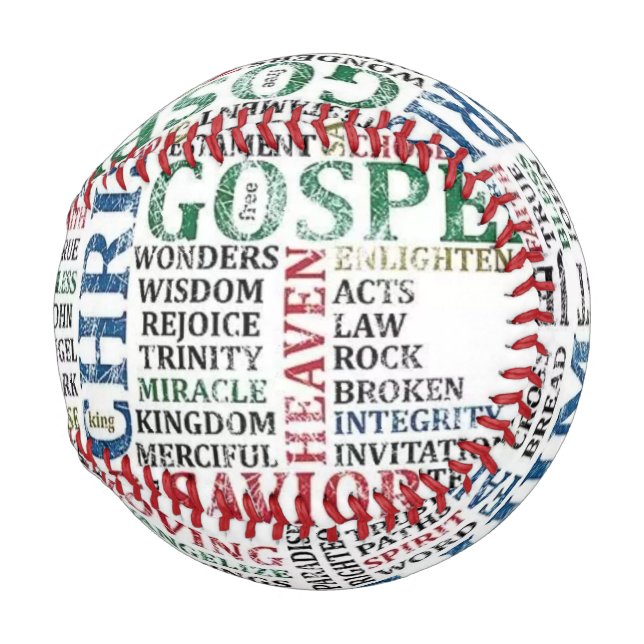 Balle De Baseball Baseball religieux (Devant Droite)