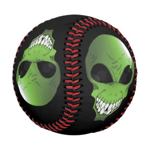 Balle De Baseball Baseball sur mesure Alien vert