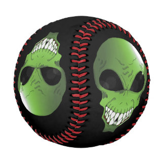 Balle De Baseball Baseball sur mesure Alien vert