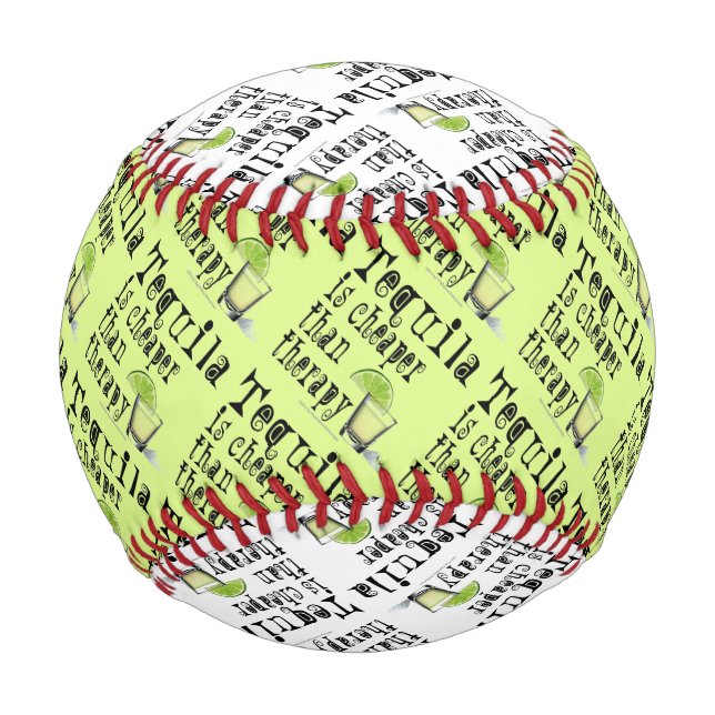 BALLE DE BASEBALL BASEBALLS SUR MESURE - TEQUILA, MOINS CHER QUE LA  (Dos)