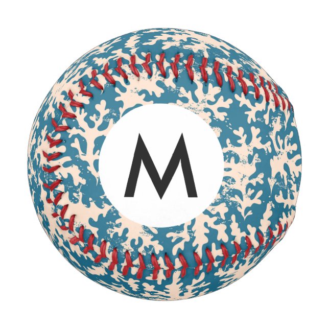 Balle De Baseball Beau Motif de corail (Devant Gauche)