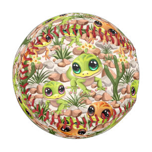 Balle De Baseball Bébé Geckos jote personnages de dessin
