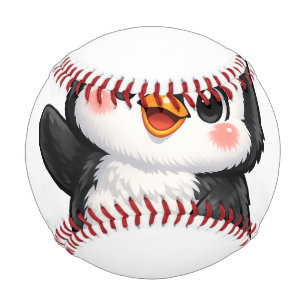 Balle De Baseball Bébé manchot mignon faisant signe Personnage de de