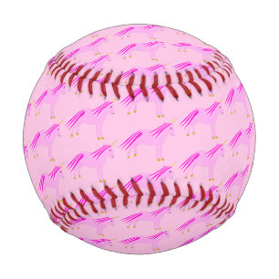 Balle De Baseball Bébé rose jolie fille Unicorn Motif