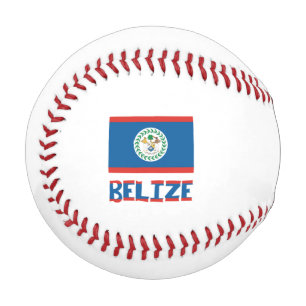 Balle De Baseball Belize Drapeau Bélizien Personnalisé