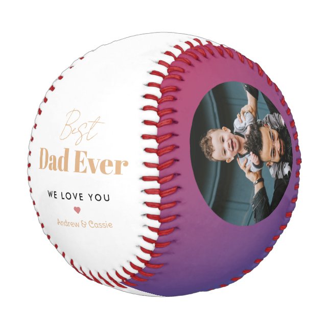 Balle De Baseball Best dad ever (Angle)
