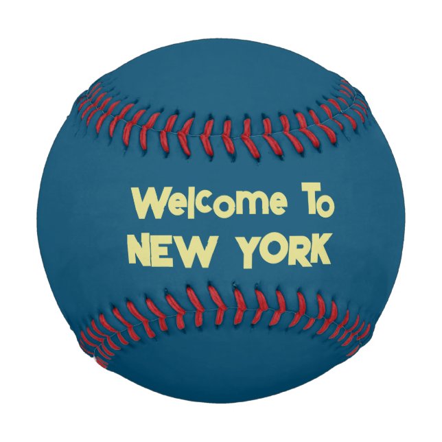 Balle De Baseball Bienvenue Au Baseball De New York (Devant)