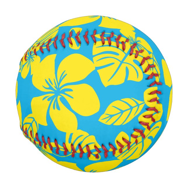 BALLE DE BASEBALL BIKINI ROSE (BLEU/JAUNE) (Devant Droite)