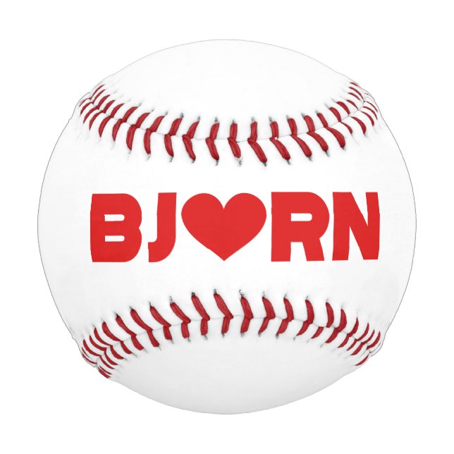 Balle De Baseball Bjorn Love (Devant)