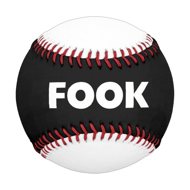 Balle De Baseball Blancs sur baseball noir (Devant)