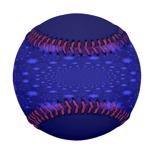 Balle De Baseball Bleu Éblouissant (Devant)