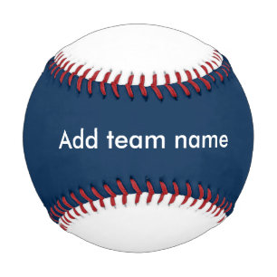Balle De Baseball Bleu foncé et blanc