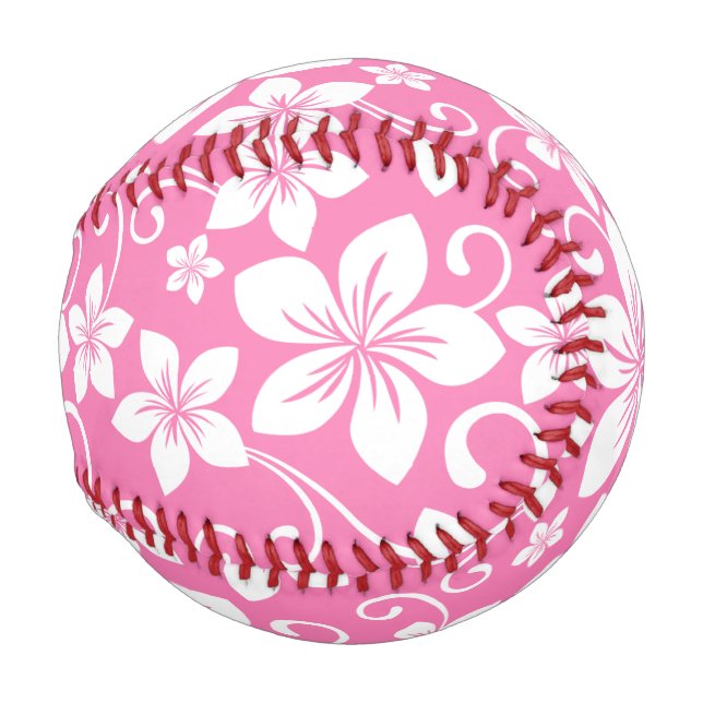 BALLE DE BASEBALL BLEU HAWAII (ROSE DE BUBBLEGUM) (Devant Droite)