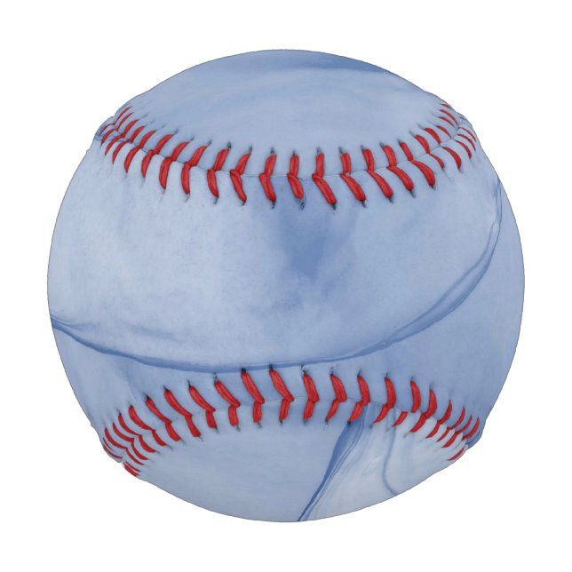 Balle De Baseball Bleu stratifié (Devant)