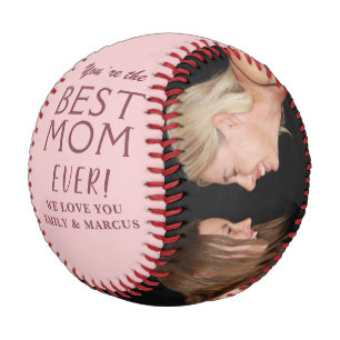 Balle De Baseball Blush Rose Meilleure Maman Fête des Mères 2 Photo