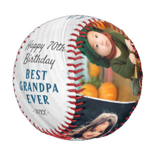 Balle De Baseball Bois Joyeux Anniversaire Grand-Père 3 Collage de P