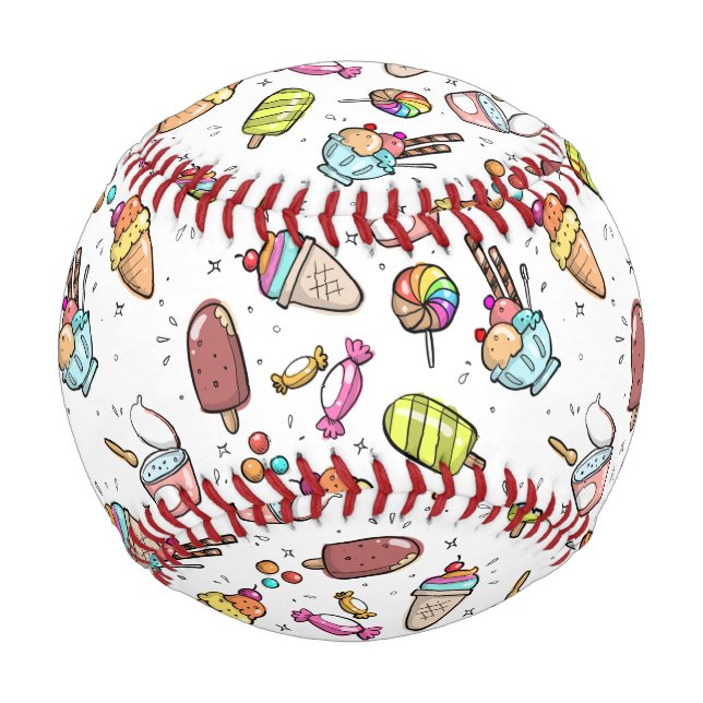 Balle De Baseball Bonbons et glace (Devant)