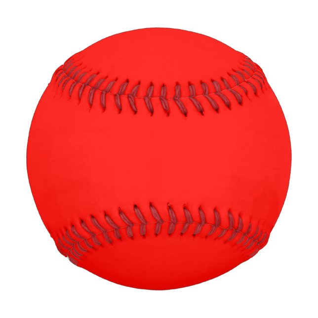 Balle De Baseball Bonbons Pomme rouge couleur solide (Devant)