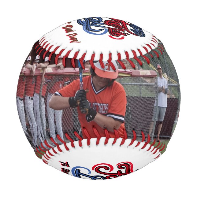 Balle De Baseball Bonne Fête des pères au meilleur papa jamais (Devant)