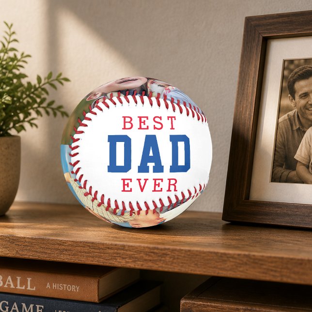Balle De Baseball Bonne Fête des Pères MEILLEUR PÈRE DU MONDE Deux P (Créateur téléchargé)