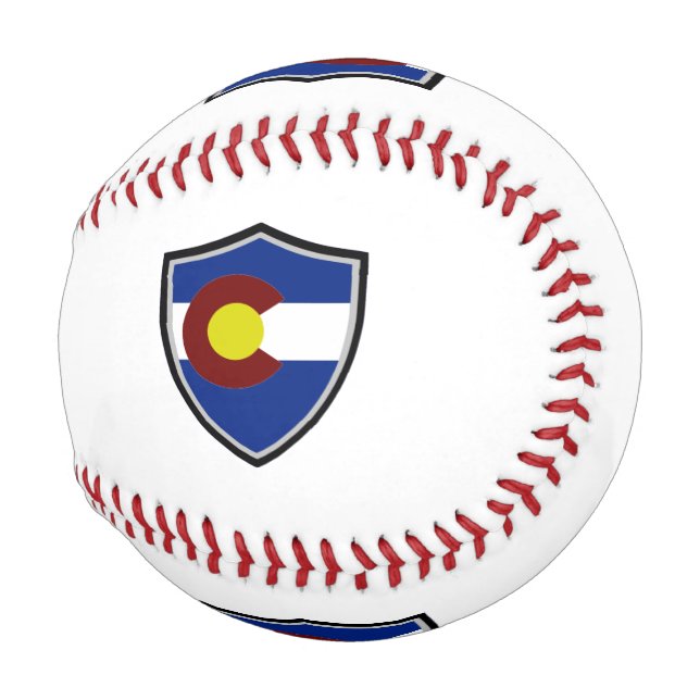 Balle De Baseball Bouclier du Colorado (Devant Droite)