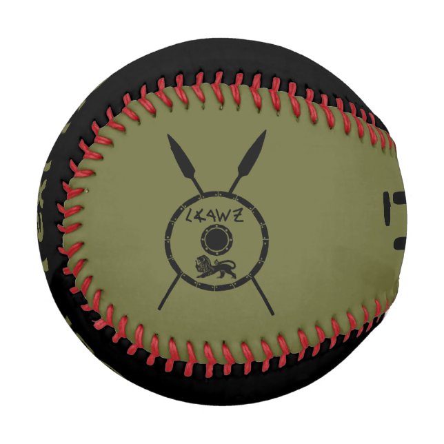Balle De Baseball Bouclier Maccabee Soumis Et Voies (Devant Gauche)