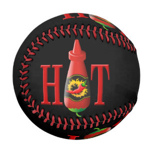 Balle De Baseball Bouteille de sauce chaude
