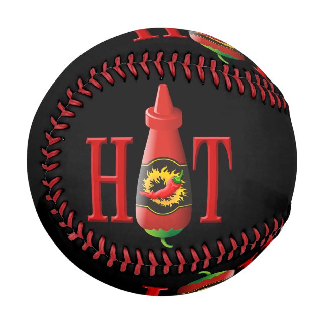 Balle De Baseball Bouteille de sauce chaude (Dos Droite)