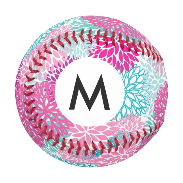 Balle De Baseball Bright Floral pattern 2 (Devant Gauche)