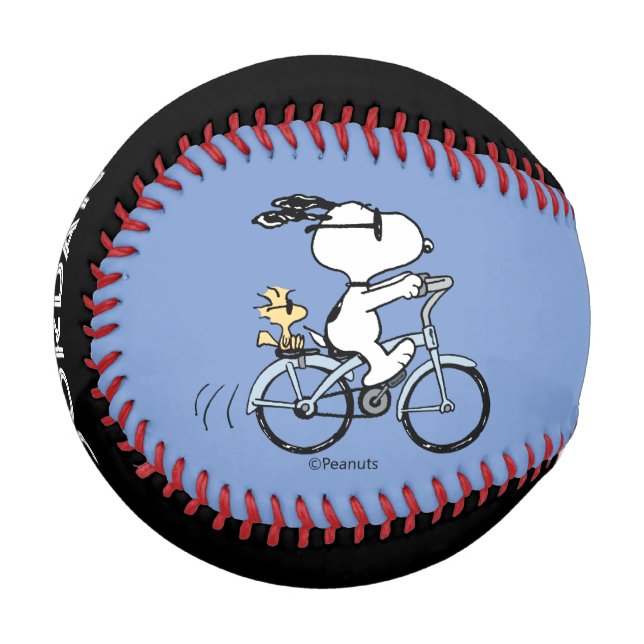 Balle De Baseball cacahuètes | Vélo Snoopy & Woodstock (Devant Gauche)