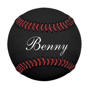 Balle De Baseball Cadeau de baseball avec nom, classe noire et blanc