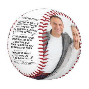 Balle De Baseball Cadeau personnalisé à notre fils petit-fils avec