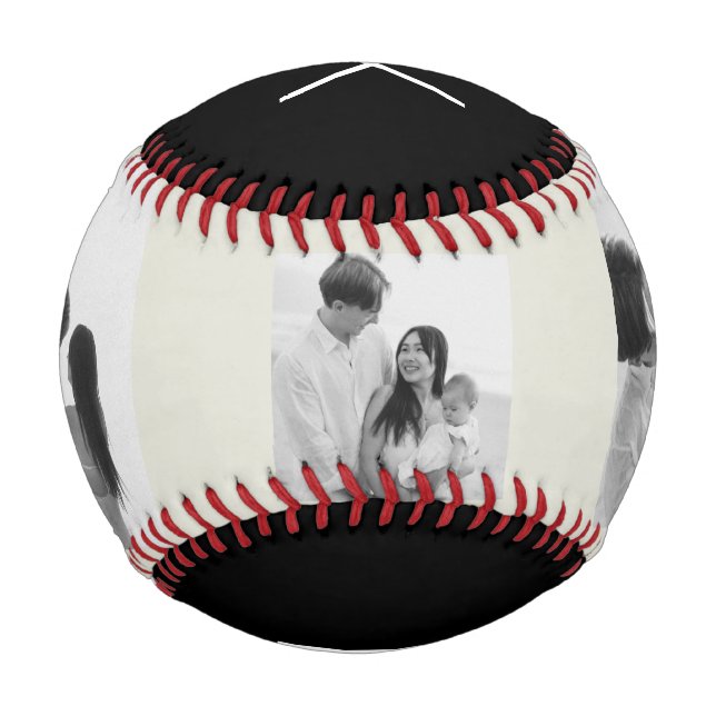 Balle De Baseball Cadeaux Photo Année de Fondation Papa Moderne (Devant)
