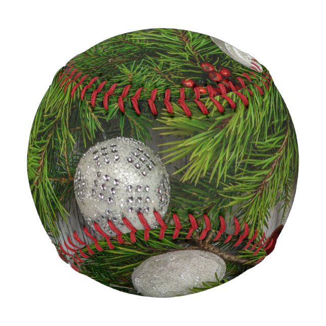 Balle De Baseball Cadre de Noël décoratif (Devant)