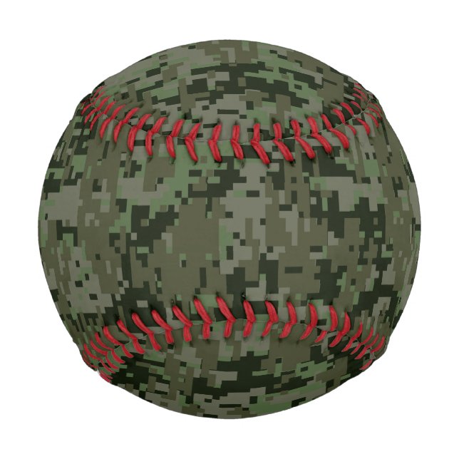 Balle De Baseball Camouflage Camo numérique Deep Woods personnalisab (Devant)