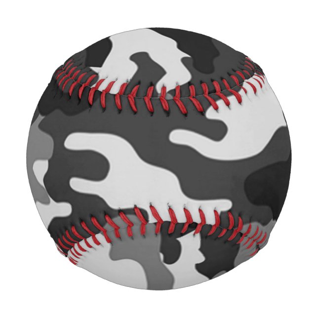 Balle De Baseball Camouflage gris Basseballs (Devant)