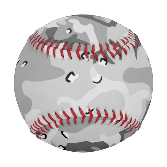 Balle De Baseball Camouflage gris d'hiver militaire Motif Baseball (Devant)