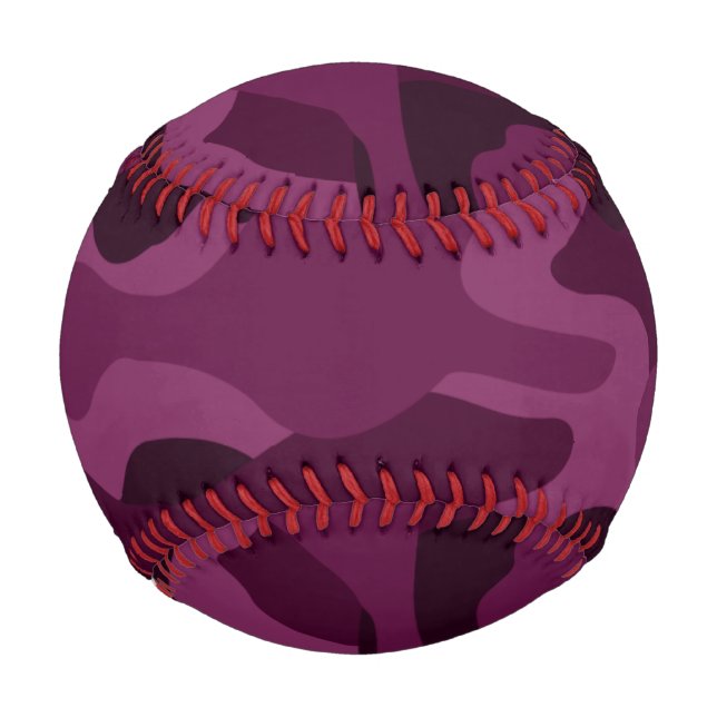 Balle De Baseball Camouflage Monocolore Pourpre Tyrien (Devant)