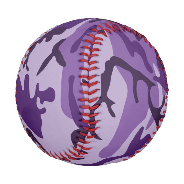 Balle De Baseball Camouflage Violet, Militaire, Armée (Angle)