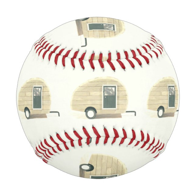 Balle De Baseball Camper Vintage customisé en goutte de fer (Devant)