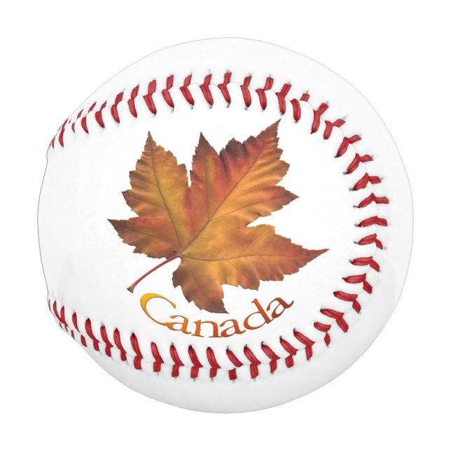 Balle De Baseball Canada Souvenir Baseballs Automne Or (Devant Droite)
