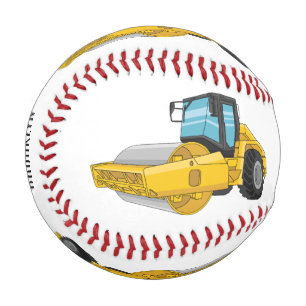 Balle De Baseball Caricature à rouleaux de route