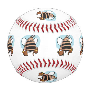 Balle De Baseball Caricature d'abeille