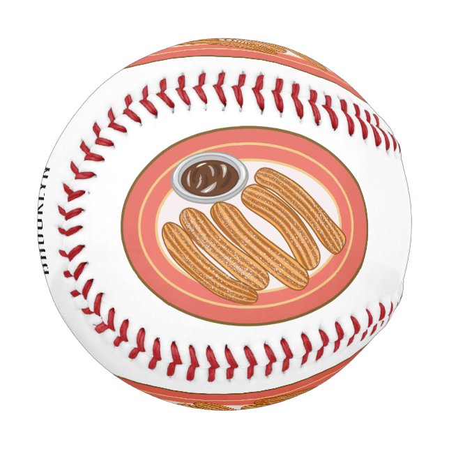 Balle De Baseball Caricature de Churro (Devant Gauche)