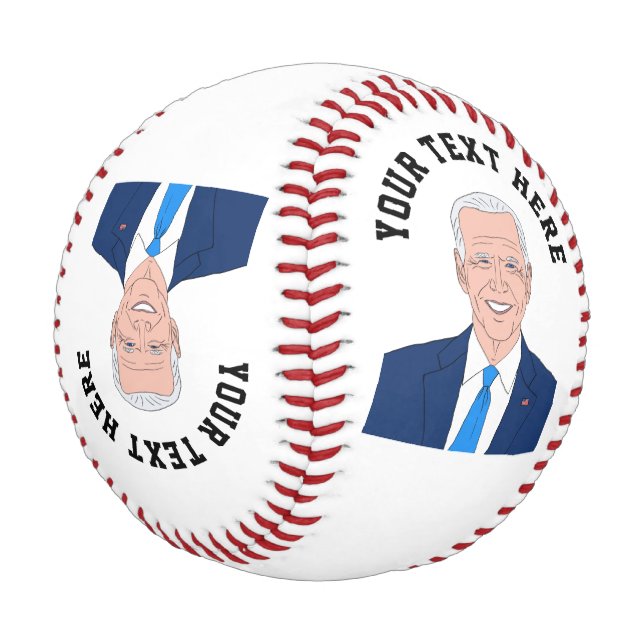 Balle De Baseball Caricature Joe Biden portrait personnalisé de base (Angle)