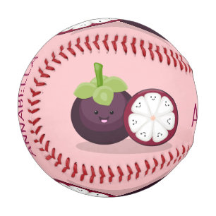 Balle De Baseball Caricature mignonne mauve mangouste