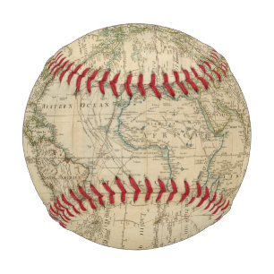 Balle De Baseball Carte couleur main du monde