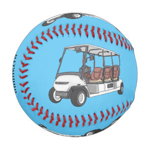 Balle De Baseball Carte de golf / dessin animé en voiturette de golf