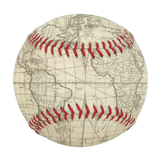 Balle De Baseball Carte du monde 2 (Devant)