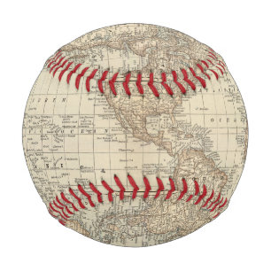 Balle De Baseball Carte du monde 2 2